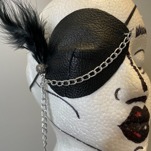 Handmade Costume Leather Eye Patch - Picture 3 of 5